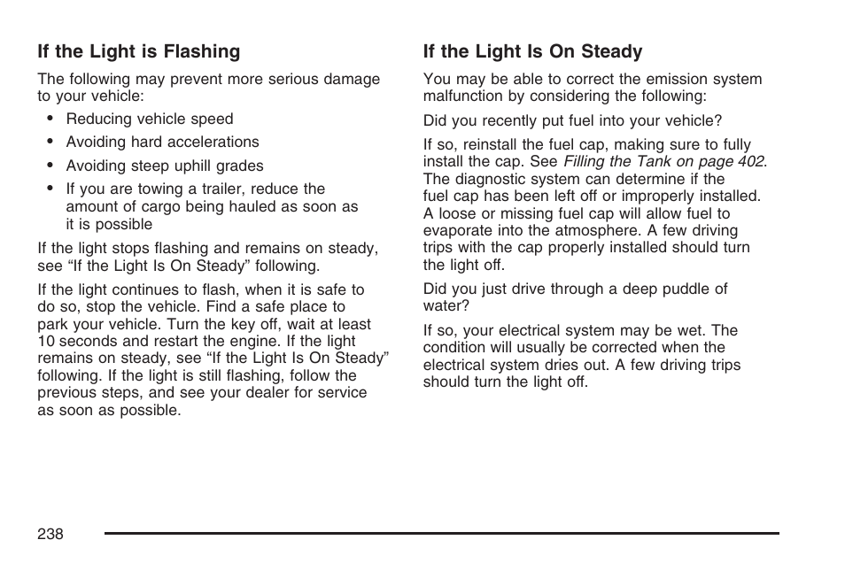 Cadillac 2007 User Manual | Page 238 / 580