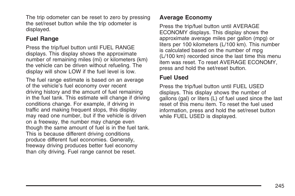 Cadillac 2007 User Manual | Page 245 / 580