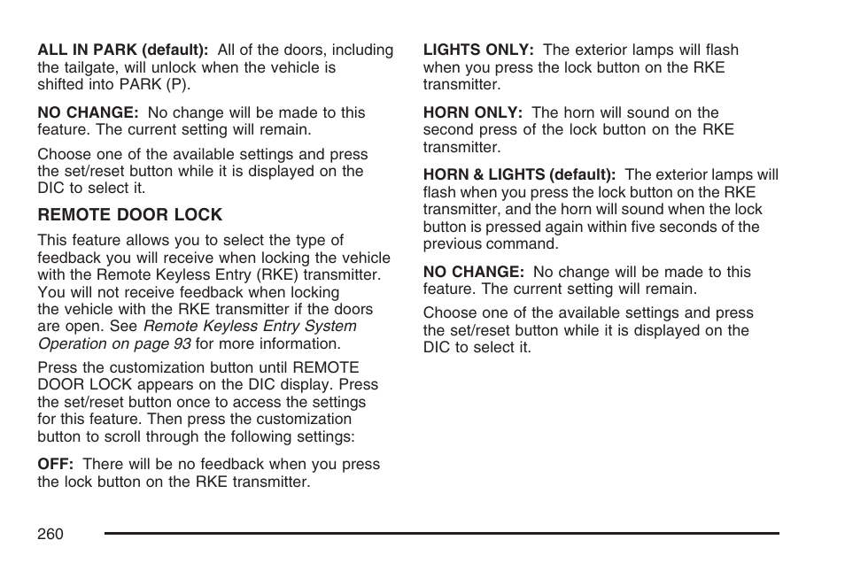 Cadillac 2007 User Manual | Page 260 / 580