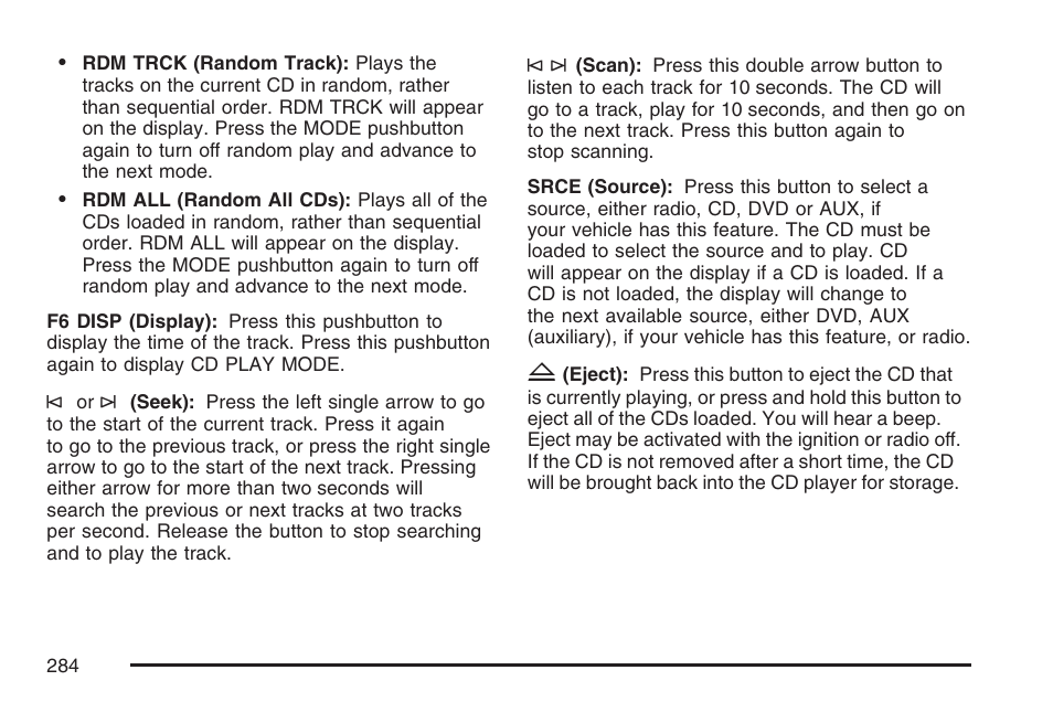Cadillac 2007 User Manual | Page 284 / 580