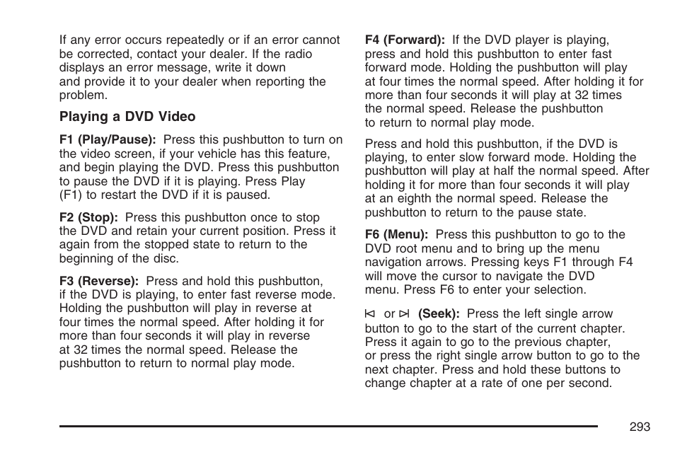 Cadillac 2007 User Manual | Page 293 / 580