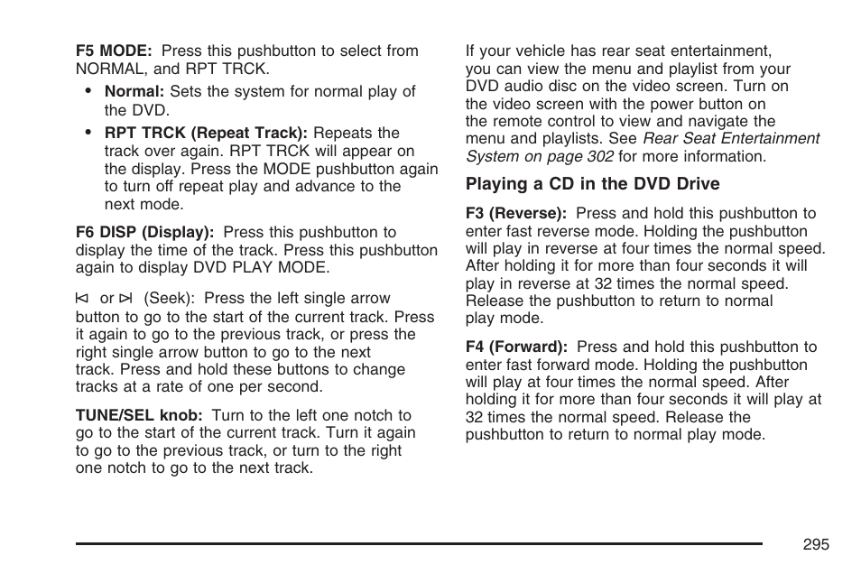 Cadillac 2007 User Manual | Page 295 / 580