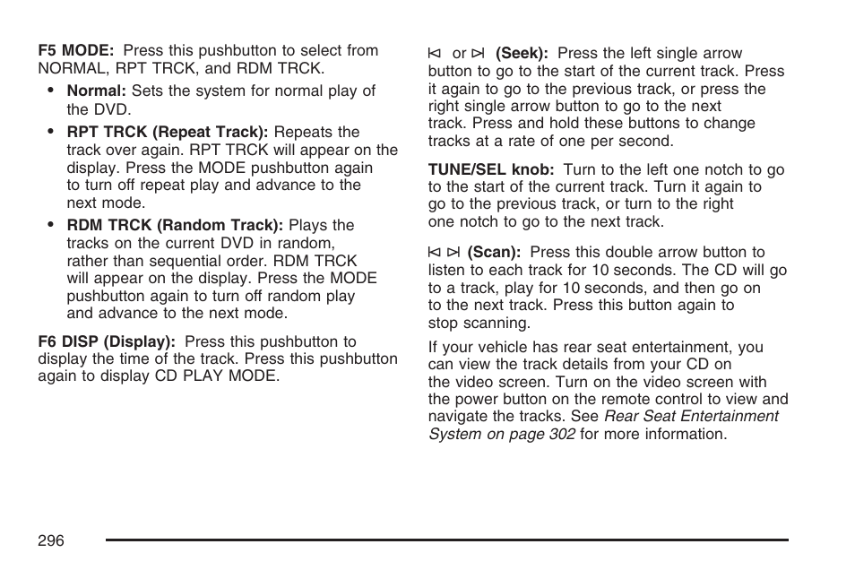Cadillac 2007 User Manual | Page 296 / 580