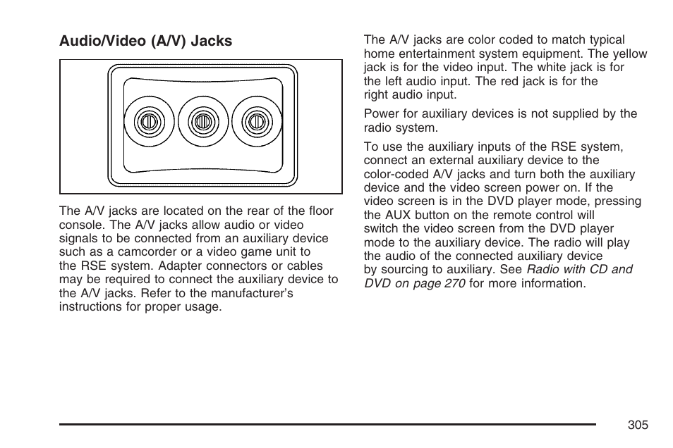 Cadillac 2007 User Manual | Page 305 / 580