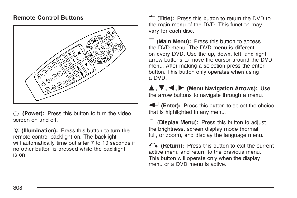 Cadillac 2007 User Manual | Page 308 / 580