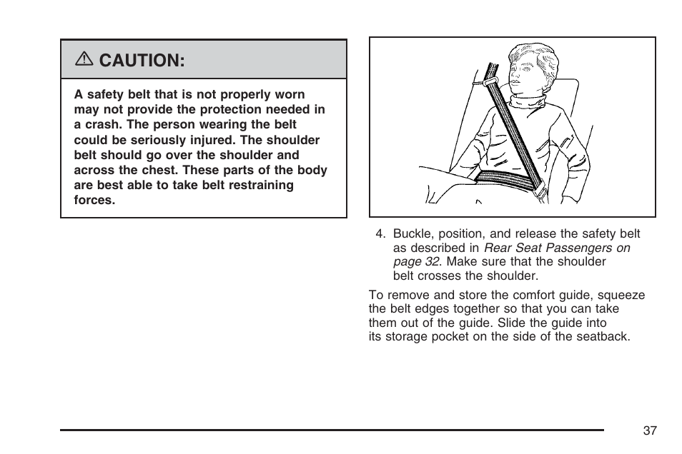 Caution | Cadillac 2007 User Manual | Page 37 / 580