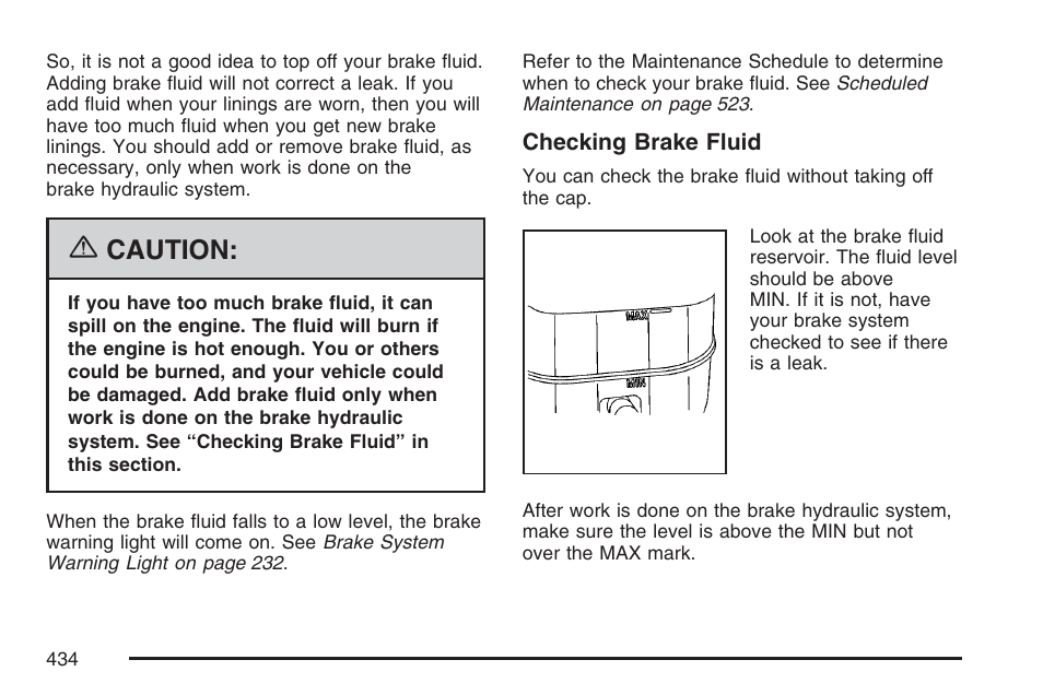 Caution | Cadillac 2007 User Manual | Page 434 / 580