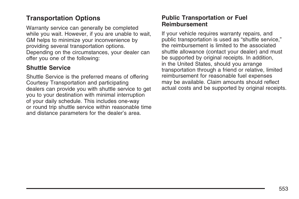 Cadillac 2007 User Manual | Page 553 / 580
