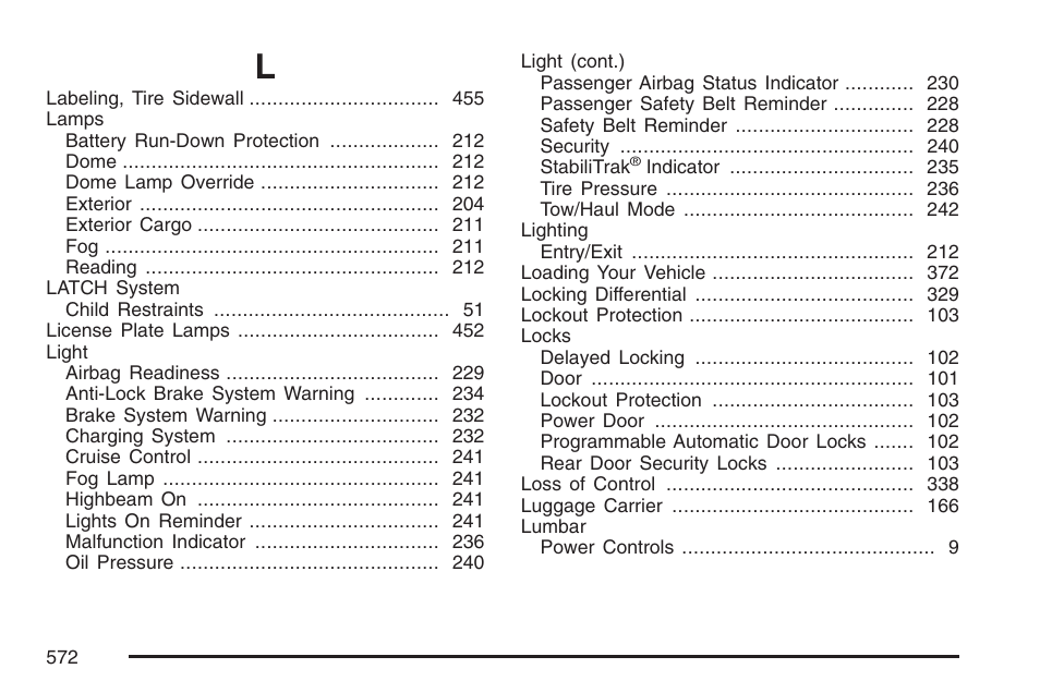 Cadillac 2007 User Manual | Page 572 / 580