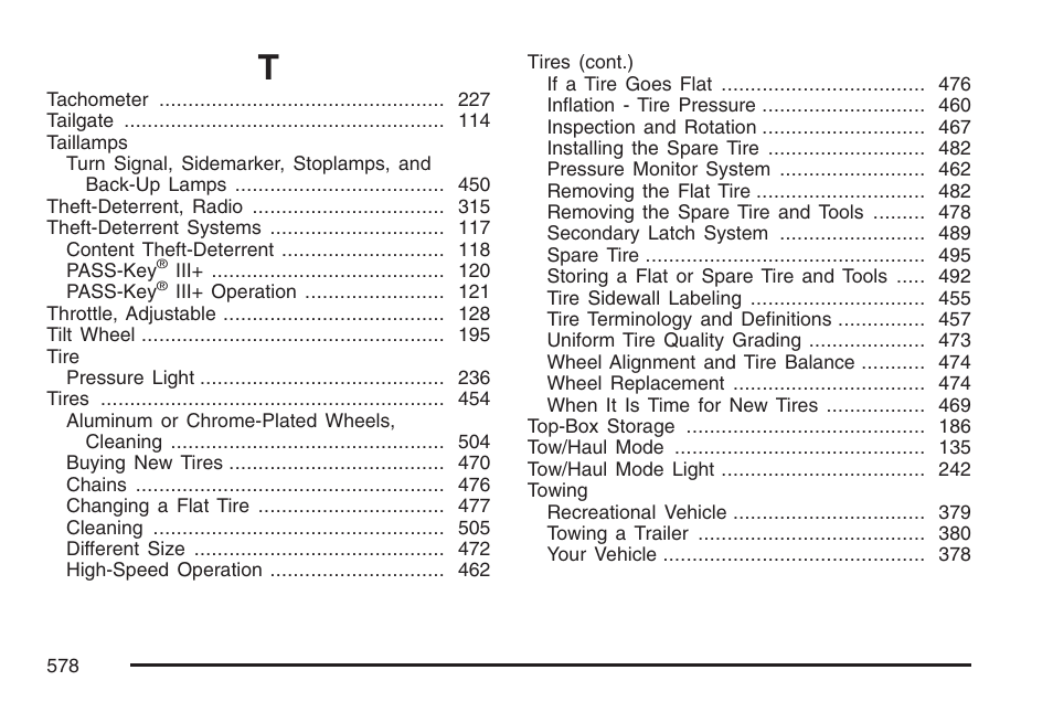 Cadillac 2007 User Manual | Page 578 / 580