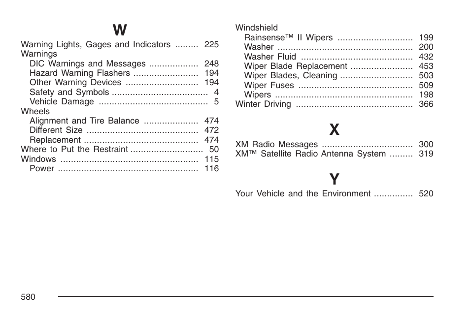 Cadillac 2007 User Manual | Page 580 / 580