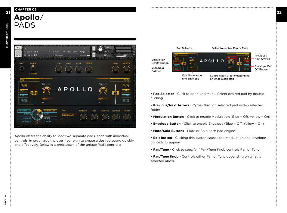 Apollo / pads | Vir2 Instruments Apollo Manual User Manual | Page 14 / 23