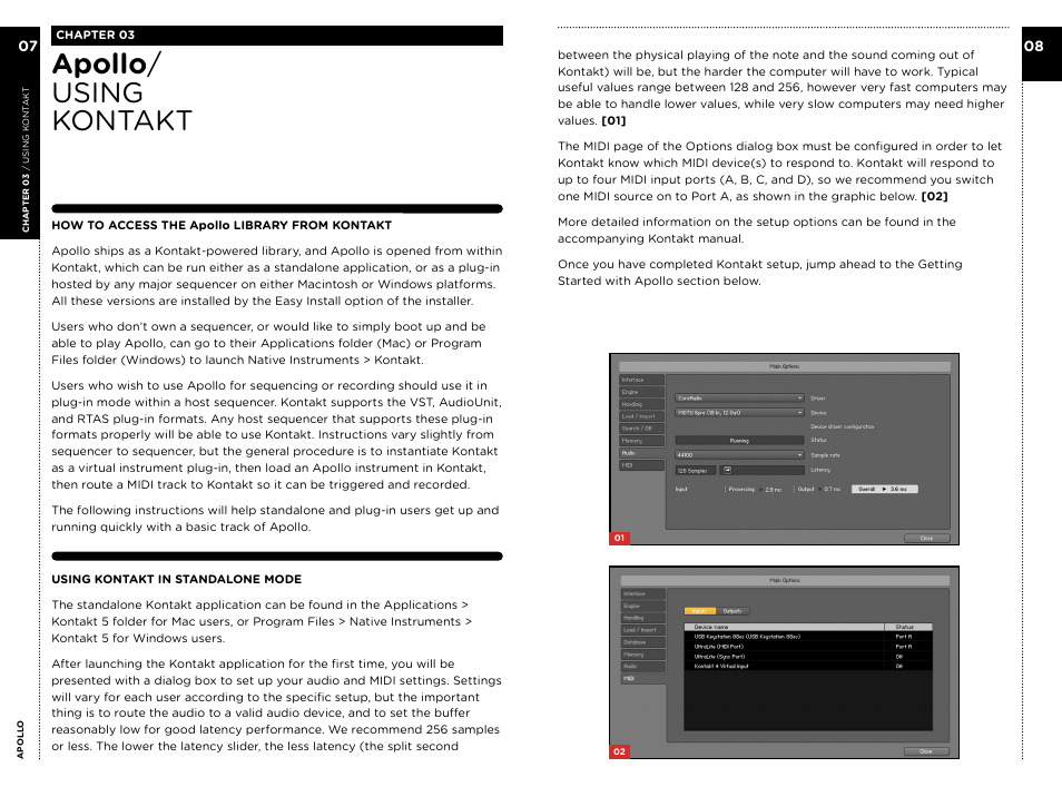 Apollo / using kontakt | Vir2 Instruments Apollo Manual User Manual | Page 7 / 23