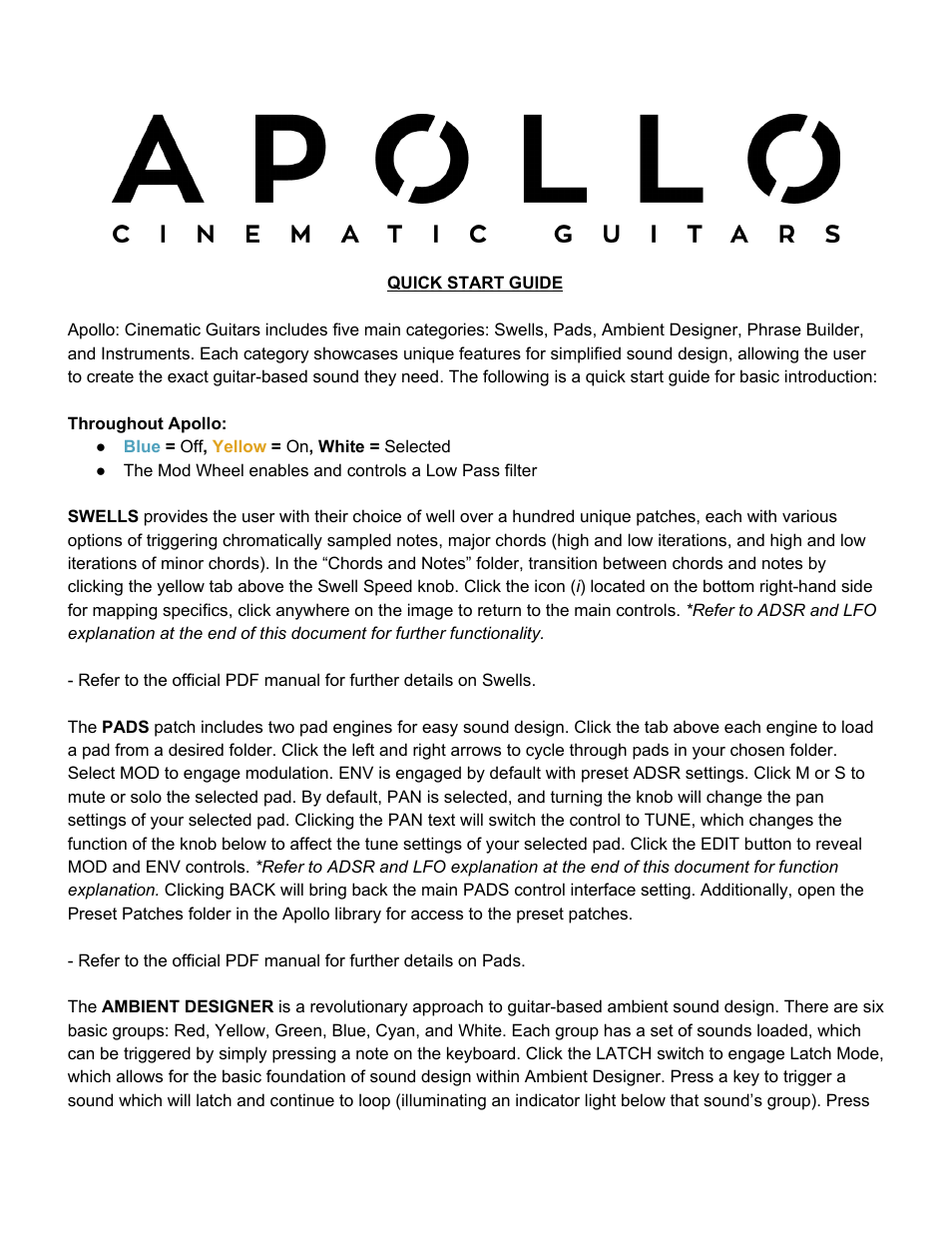 Vir2 Instruments Apollo Quick Start Guide User Manual | 2 pages