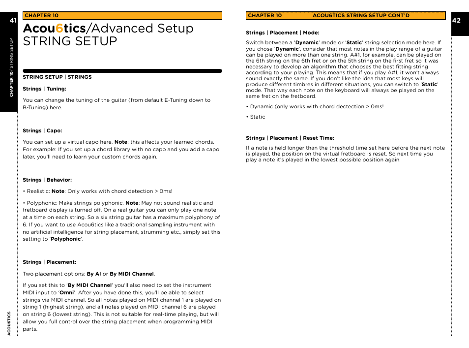 Acou 6 tics /advanced setup string setup | Vir2 Instruments Acou6tics Manual User Manual | Page 24 / 39