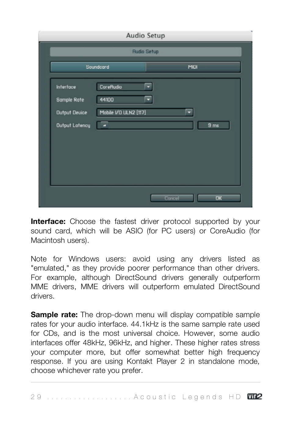 Vir2 Instruments Acoustic Legends HD User Manual | Page 29 / 74