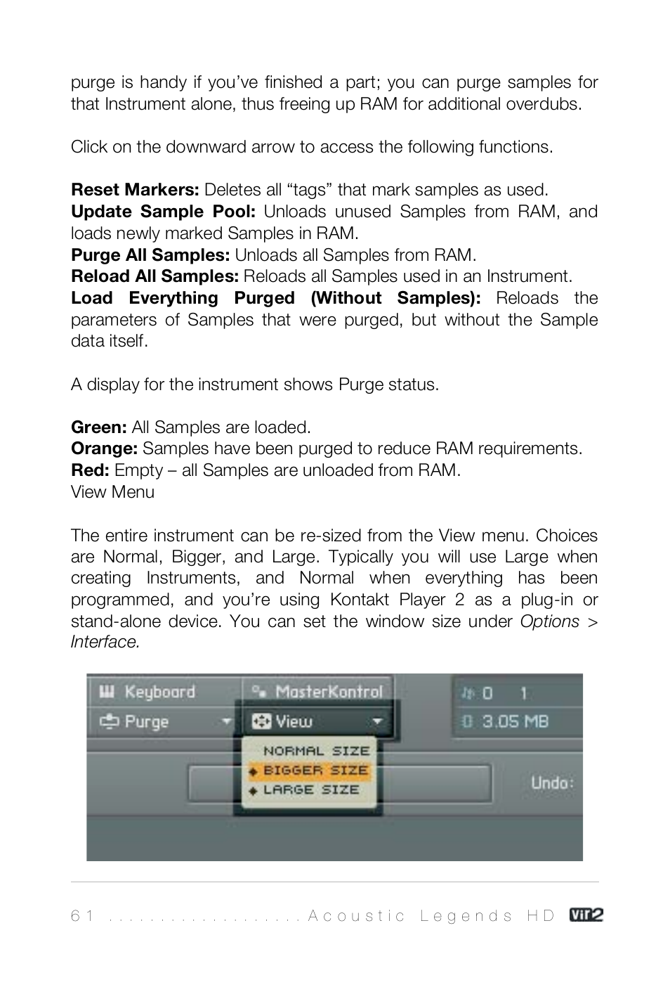 Vir2 Instruments Acoustic Legends HD User Manual | Page 61 / 74