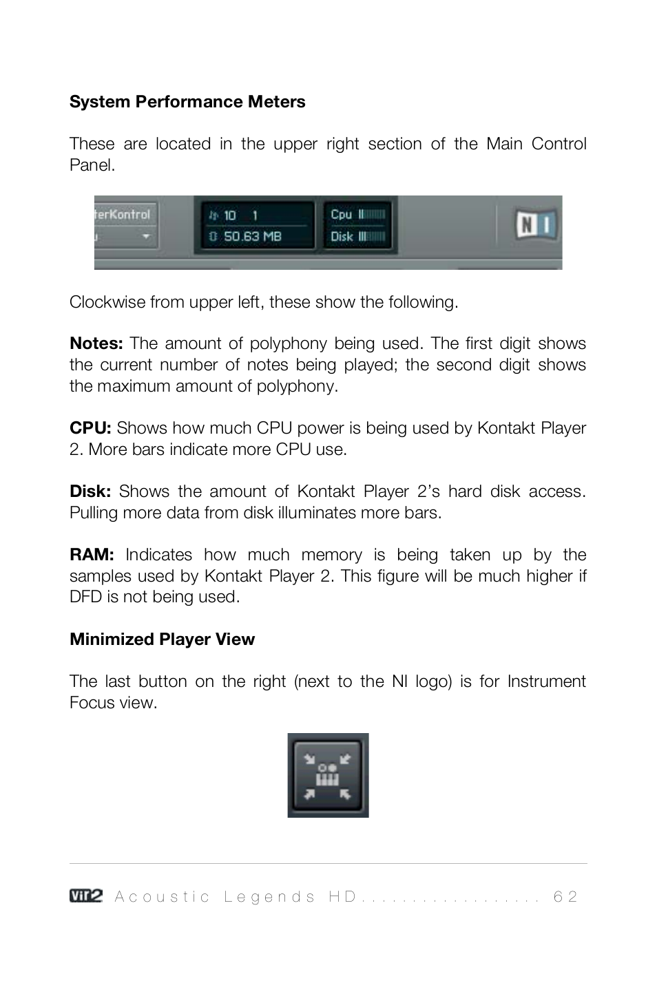 Vir2 Instruments Acoustic Legends HD User Manual | Page 62 / 74