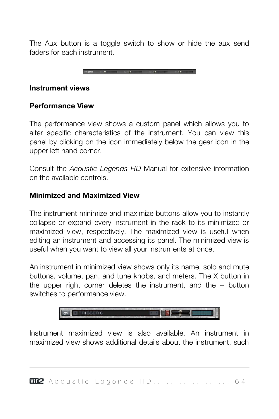 Vir2 Instruments Acoustic Legends HD User Manual | Page 64 / 74