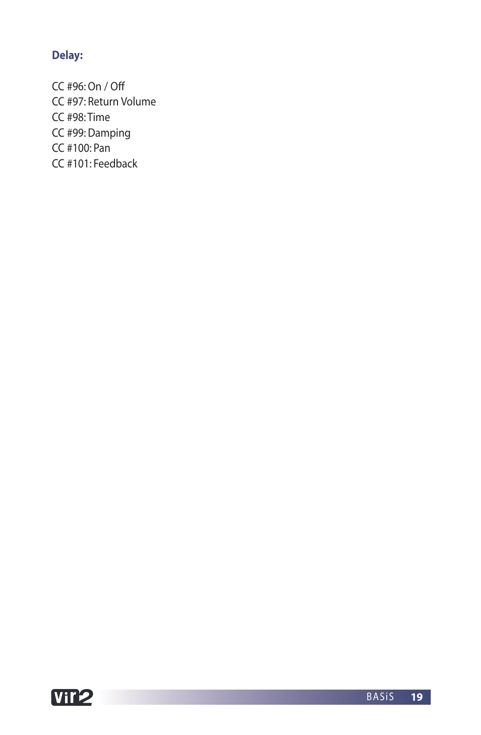 Vir2 Instruments BASiS User Manual | Page 19 / 22