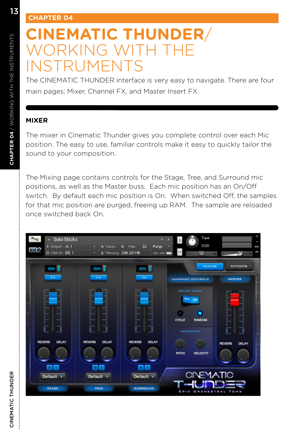 Cinematic thunder / working with the instruments | Vir2 Instruments Cinematic Thunder User Manual | Page 18 / 31