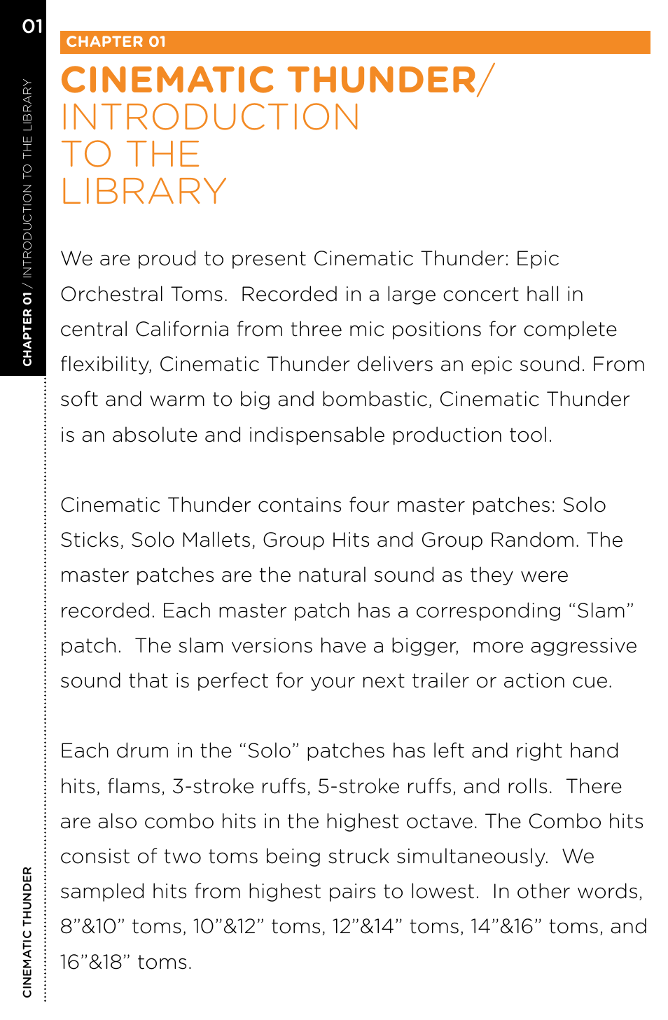 Cinematic thunder / introduction to the library | Vir2 Instruments Cinematic Thunder User Manual | Page 6 / 31