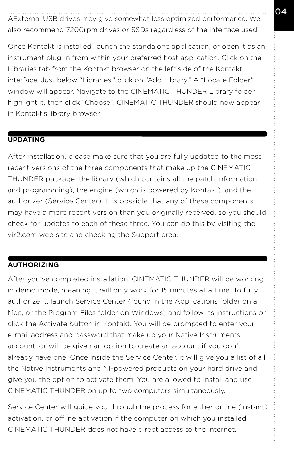 Vir2 Instruments Cinematic Thunder User Manual | Page 9 / 31