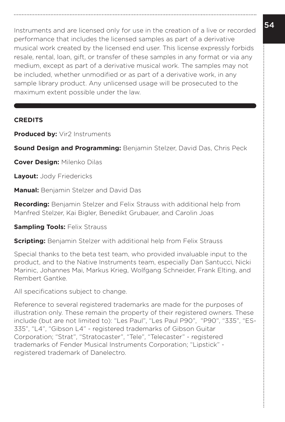 Vir2 Instruments Electri6ity Manual User Manual | Page 59 / 60