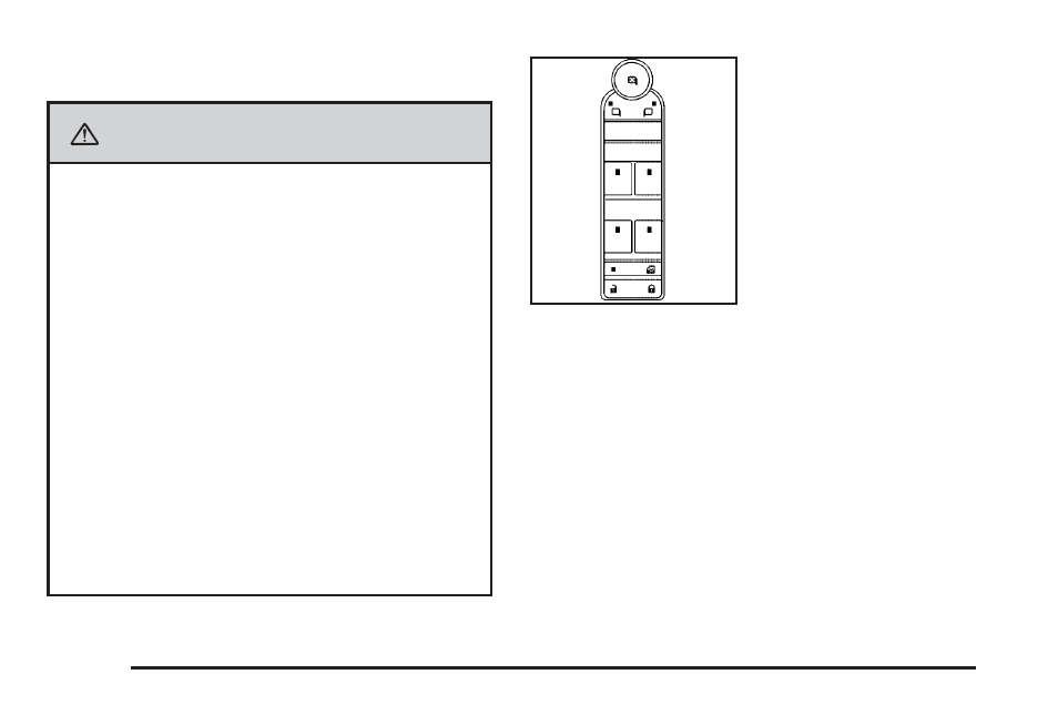 Power windows, Power windows -24, Caution | Cadillac 2008 CTS User Manual | Page 100 / 462