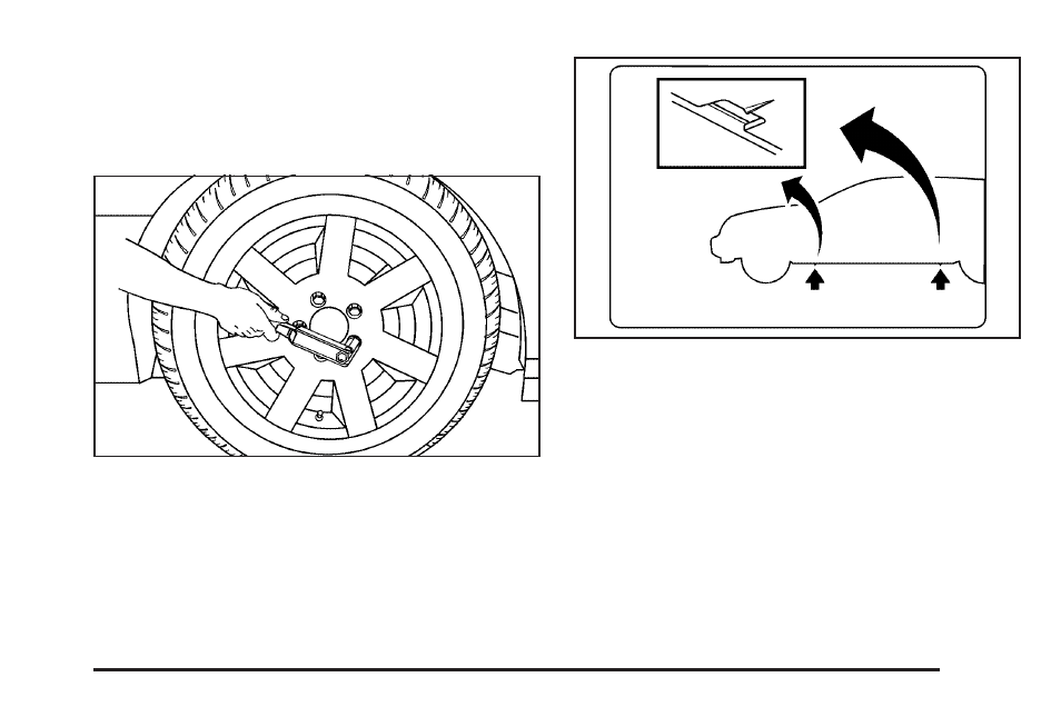 Removing the flat tire and installing, The spare tire -105 | Cadillac 2008 CTS User Manual | Page 387 / 462