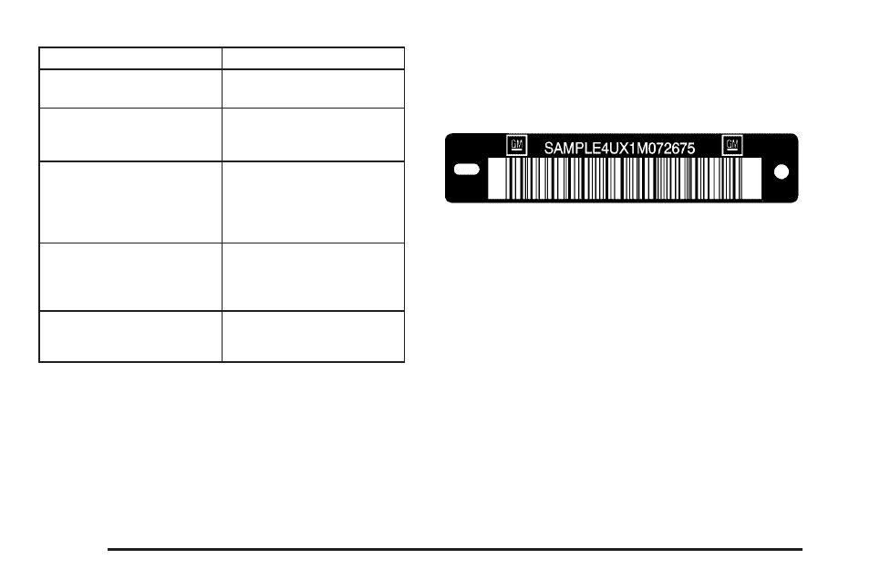 Vehicle identification, Vehicle identification number (vin), Vehicle identification -120 | Vehicle identification number (vin) -120 | Cadillac 2008 CTS User Manual | Page 402 / 462