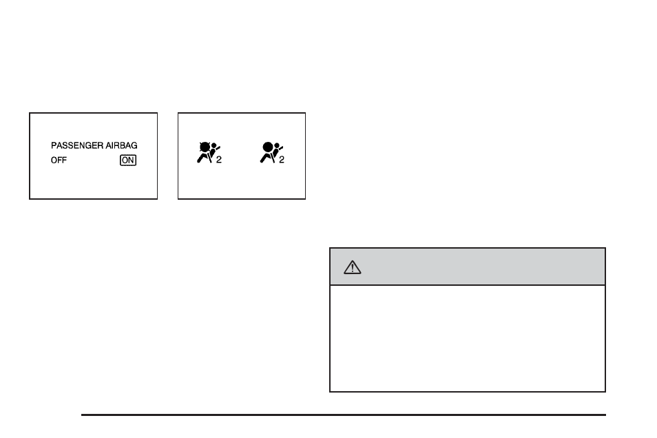 Passenger sensing system, Passenger sensing system -64, Caution | Cadillac 2008 CTS User Manual | Page 68 / 462