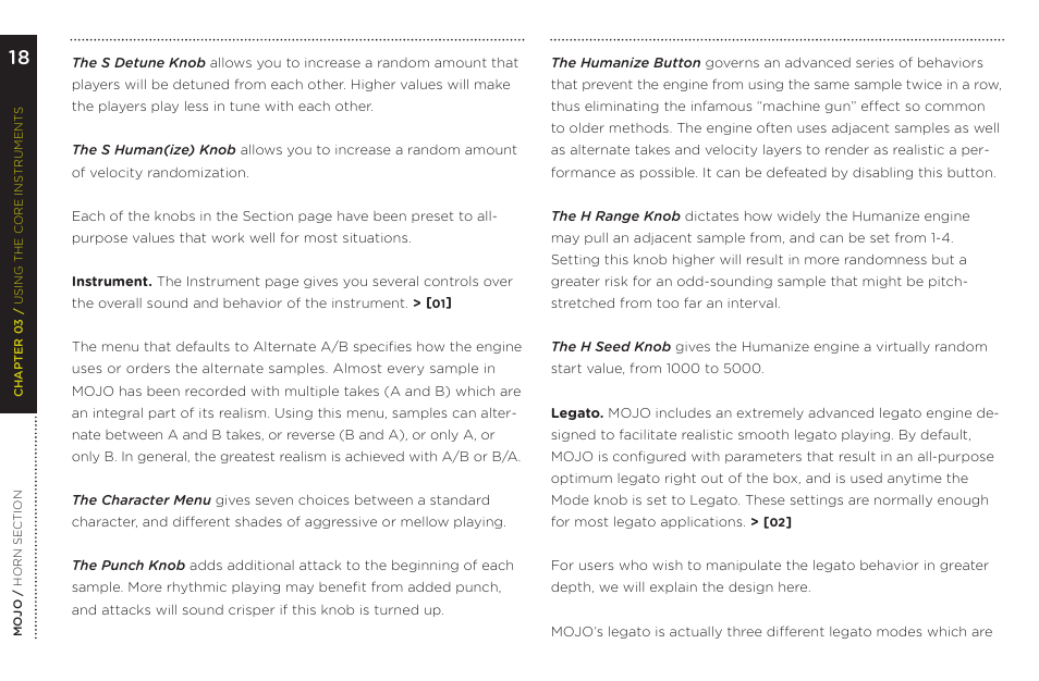 Vir2 Instruments MOJO User Manual | Page 22 / 40