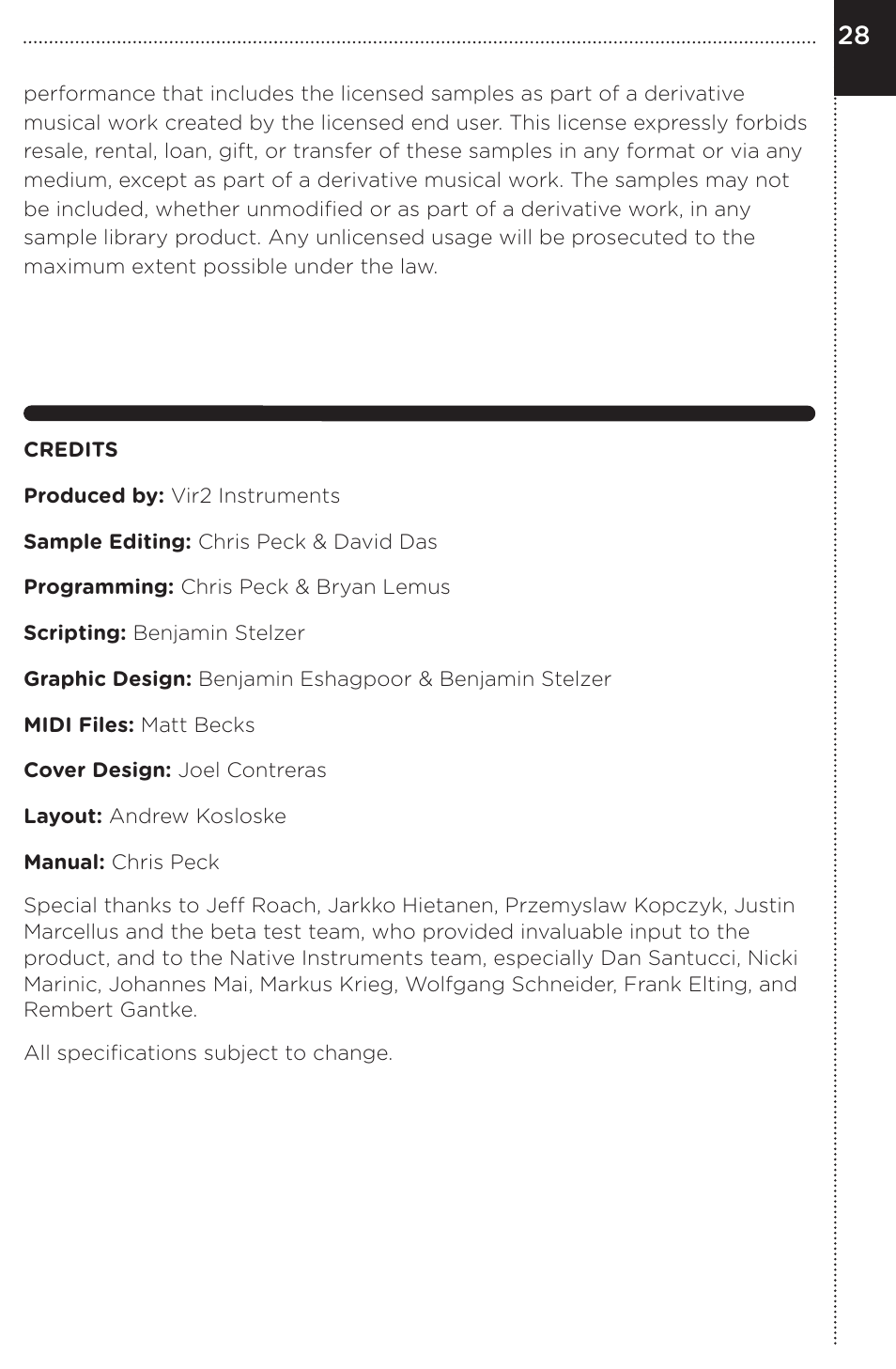 Vir2 Instruments Studio Kit Builder User Manual | Page 33 / 34