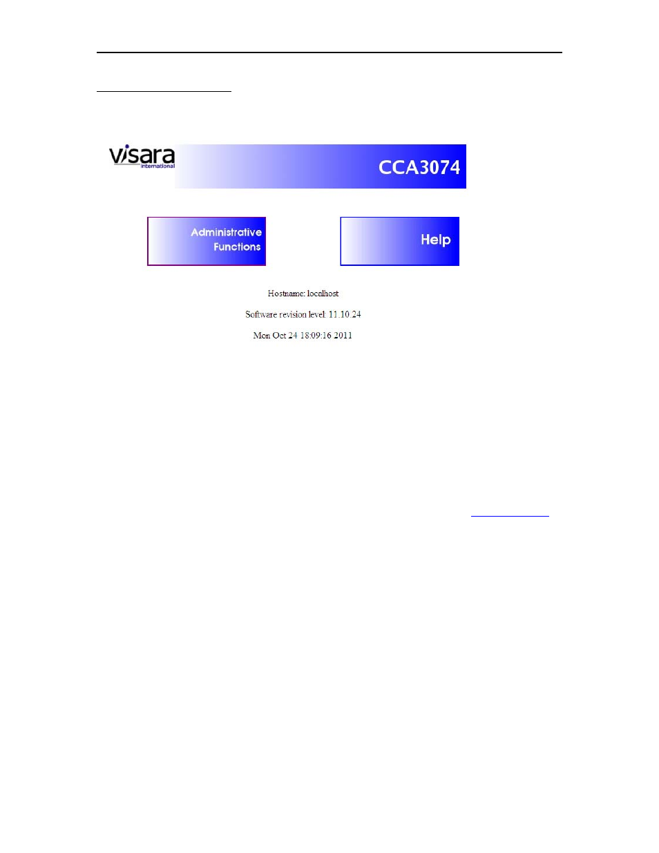 Visara CCA-3074 Installation User Manual | Page 23 / 90