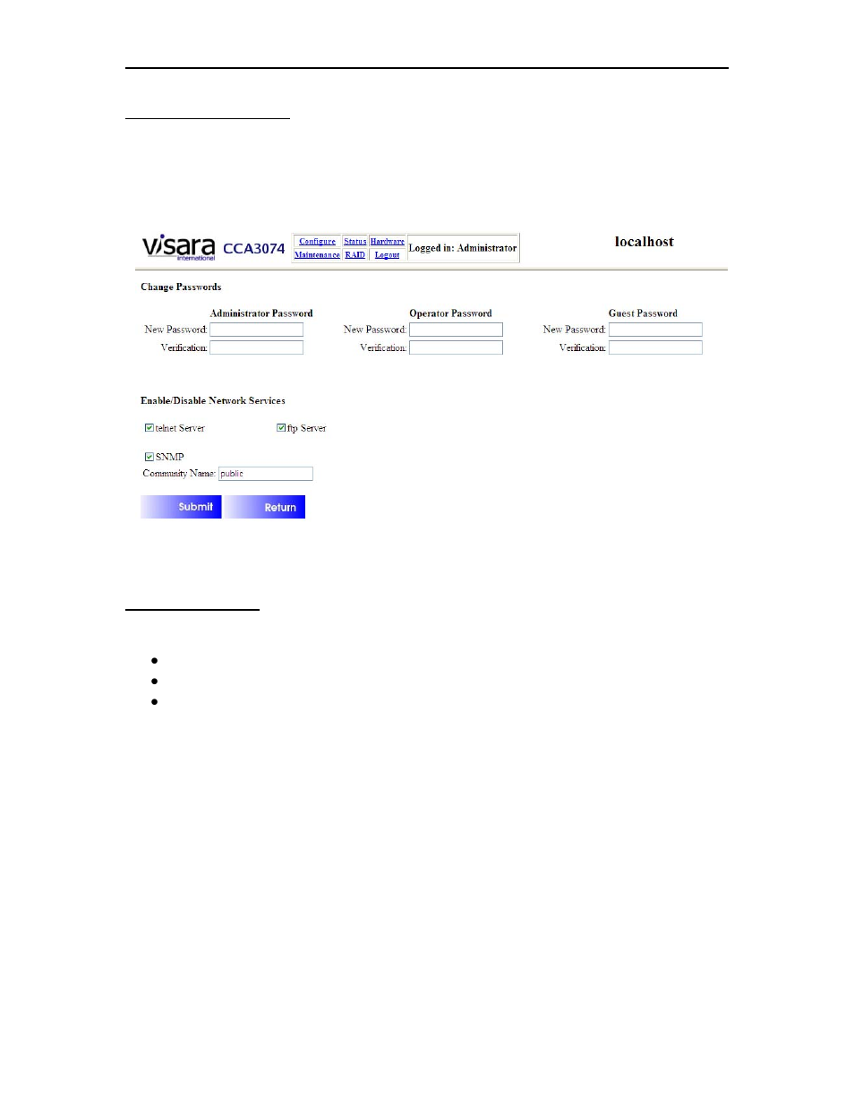 Visara CCA-3074 Installation User Manual | Page 32 / 90