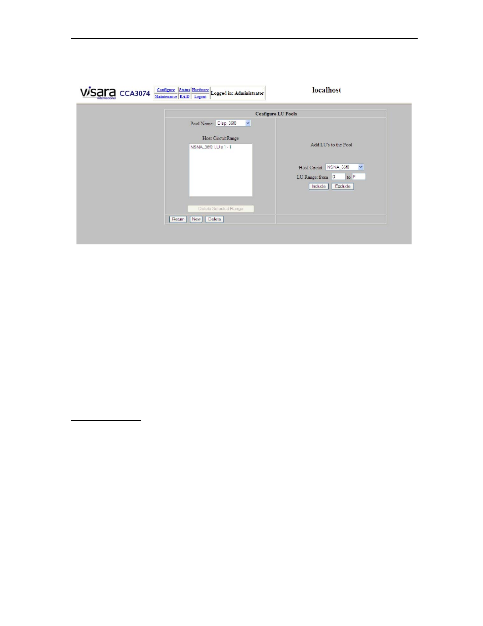 Visara CCA-3074 Installation User Manual | Page 62 / 90