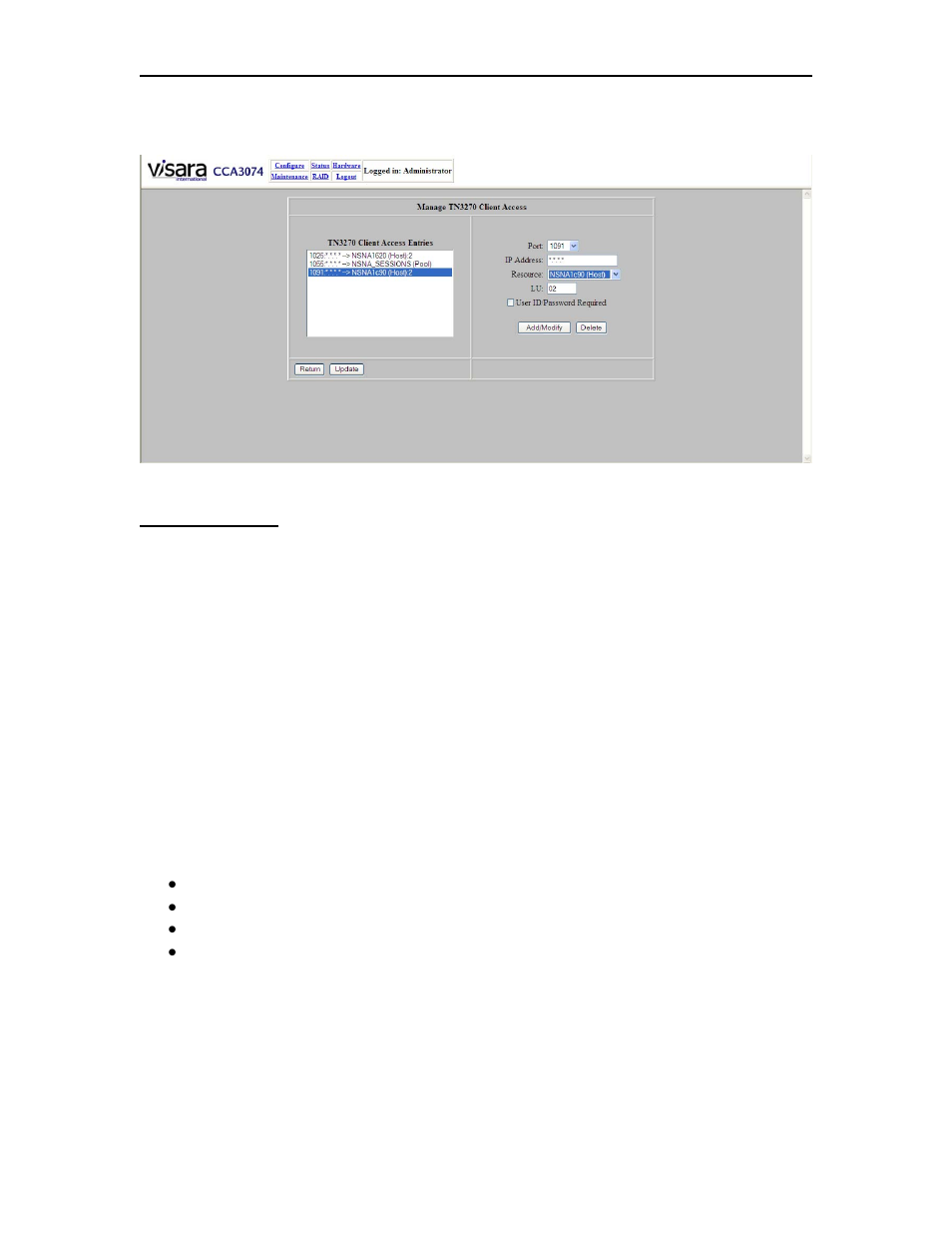 Visara CCA-3074 Installation User Manual | Page 65 / 90