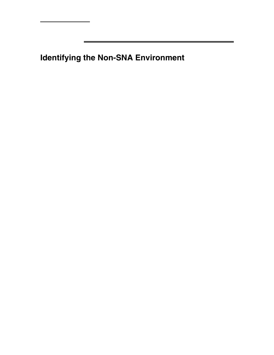 Chapter 2. planning for your install, Identifying the non-sna environment | Visara CCA-3074 Planning Guide User Manual | Page 15 / 66