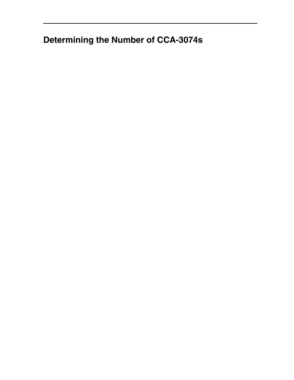 Determining the number of cca-3074s | Visara CCA-3074 Planning Guide User Manual | Page 26 / 66