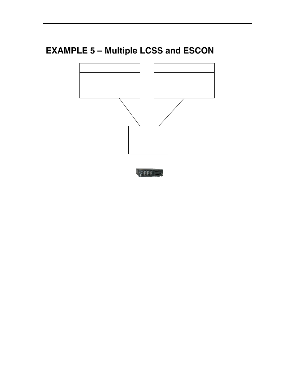Example 5 – multiple lcss and escon, Switch 04, Cca-3074 | Visara CCA-3074 Planning Guide User Manual | Page 52 / 66