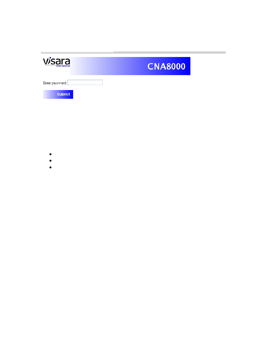 Visara CNA-8000 User Manual | Page 29 / 122