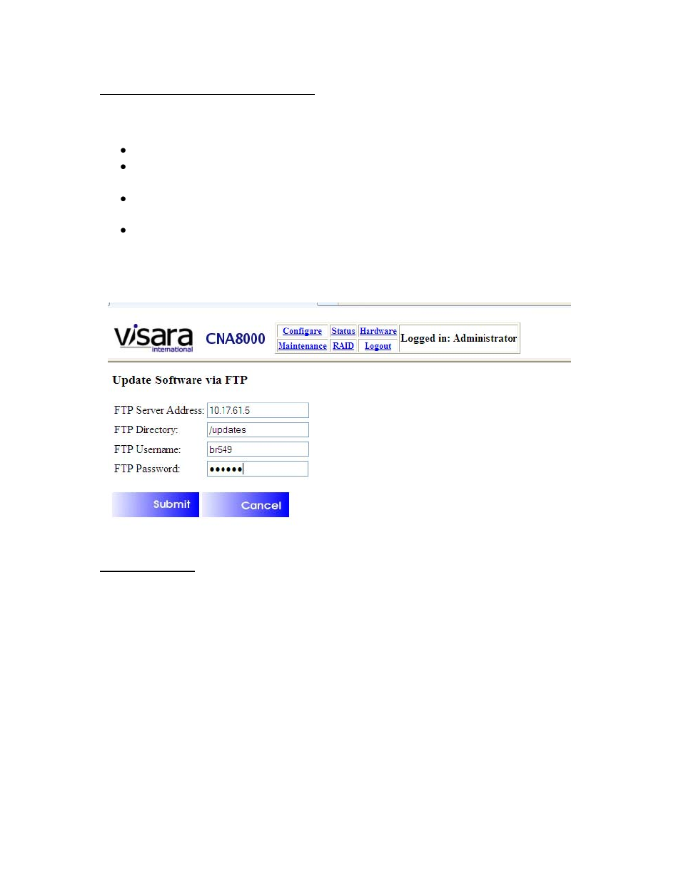 Visara CNA-8000 User Manual | Page 46 / 122