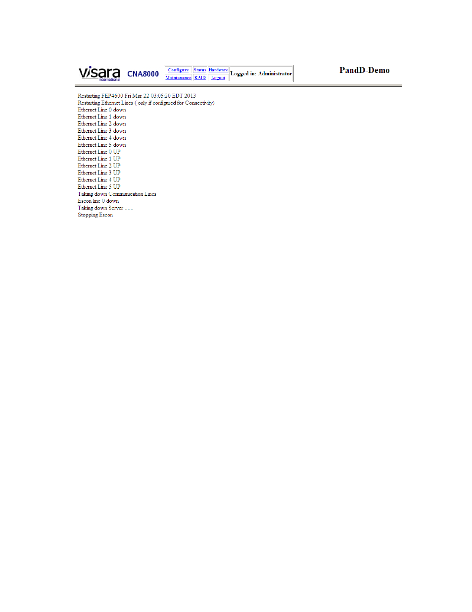 Visara CNA-8000 User Manual | Page 62 / 122