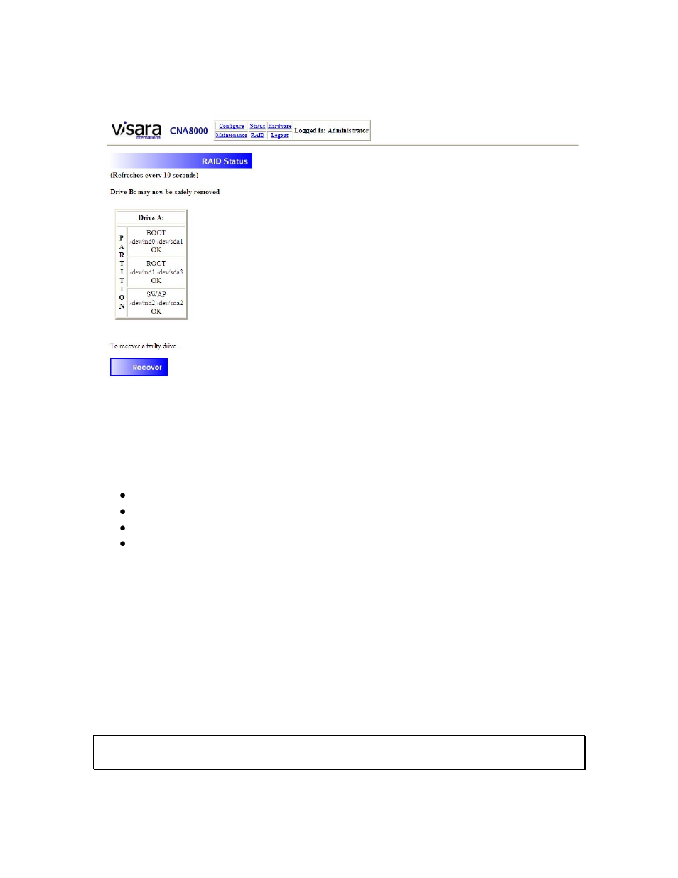 Visara CNA-8000 User Manual | Page 66 / 122