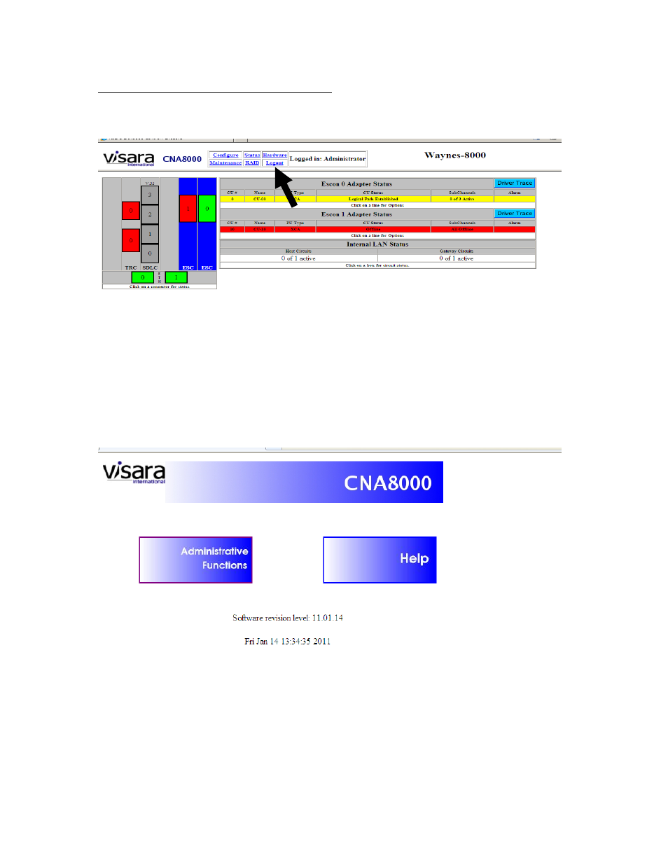 Visara CNA-8000 User Manual | Page 68 / 122