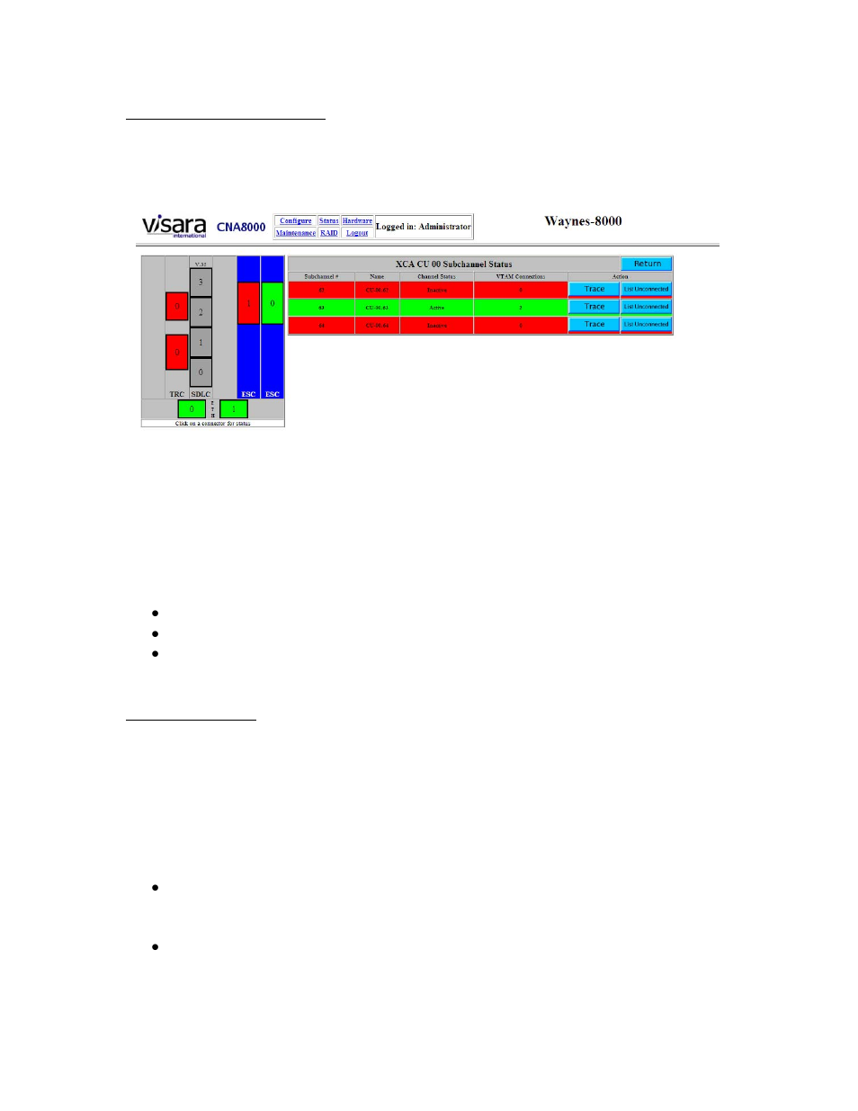 Visara CNA-8000 User Manual | Page 73 / 122