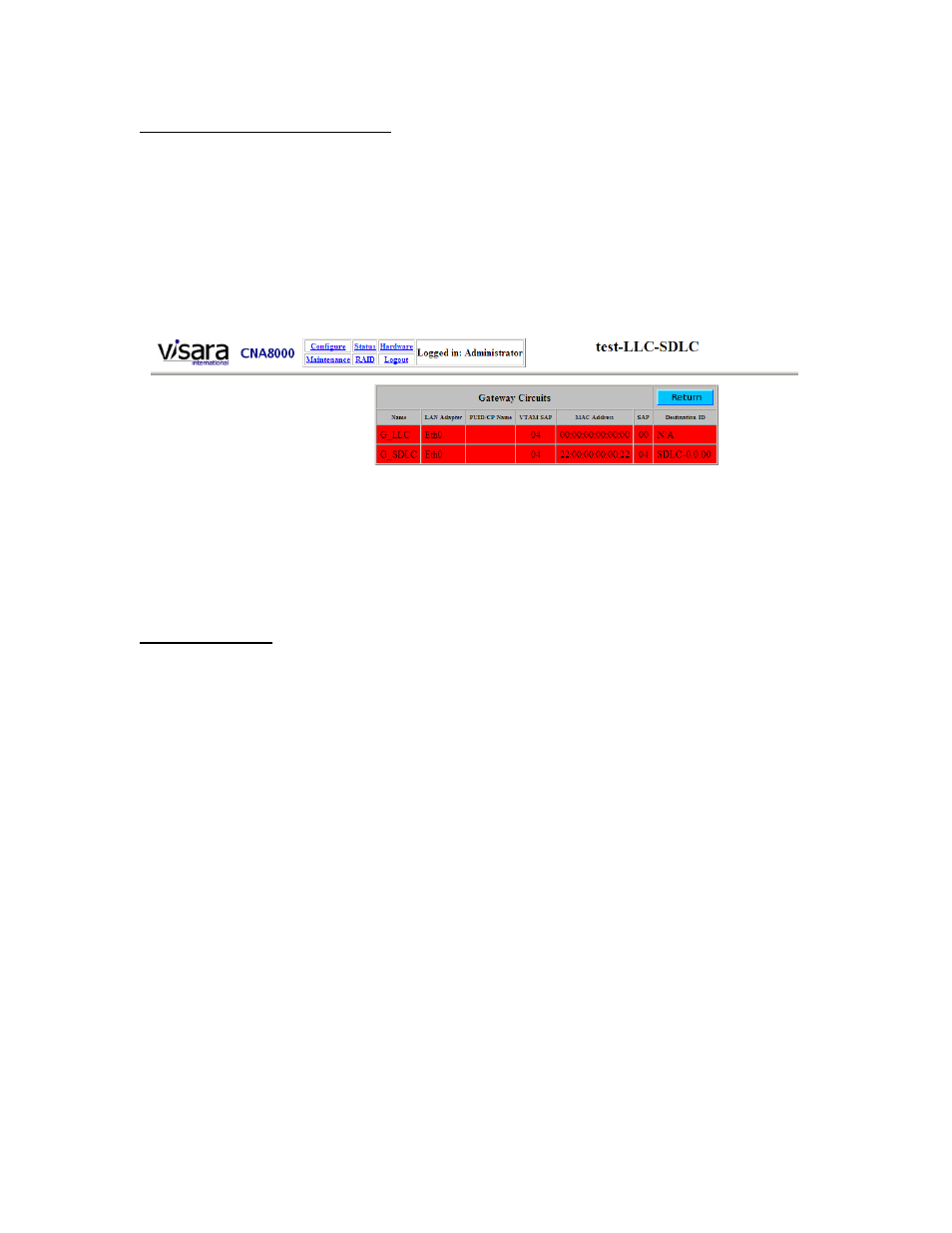 Visara CNA-8000 User Manual | Page 80 / 122