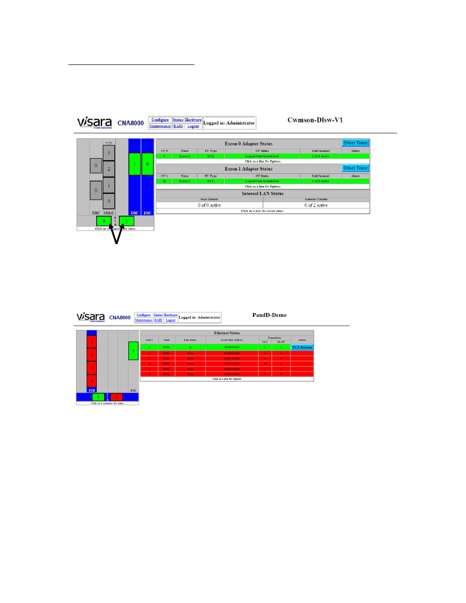 Visara CNA-8000 User Manual | Page 82 / 122