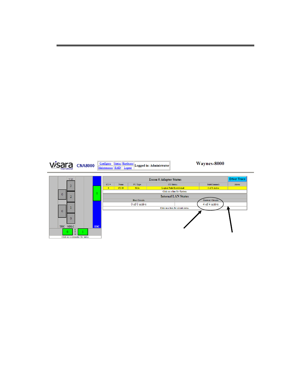 Chapter 6. sna pu2 gateway management | Visara CNA-8000 User Manual | Page 99 / 122